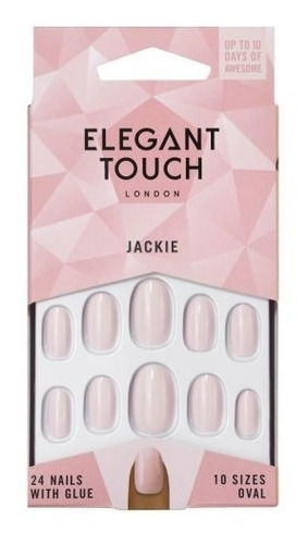 Elegant Touch Uñas Postizas Color Jackie 24 Piezas