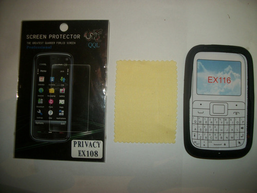 Kit 3x1 Silicon+ Mica Privacidad+ Paño Motorola Ex116!!!