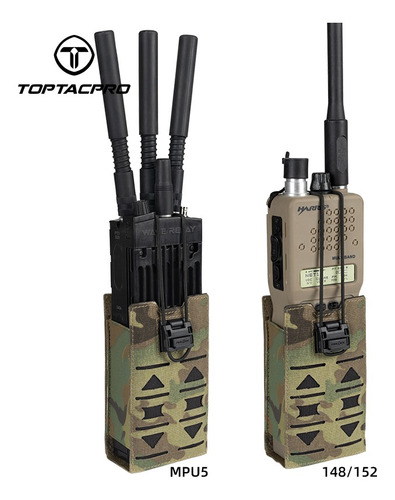 Porta Radio Táctico Molle Prc148 152 Mpu5 Camuflaje Caza