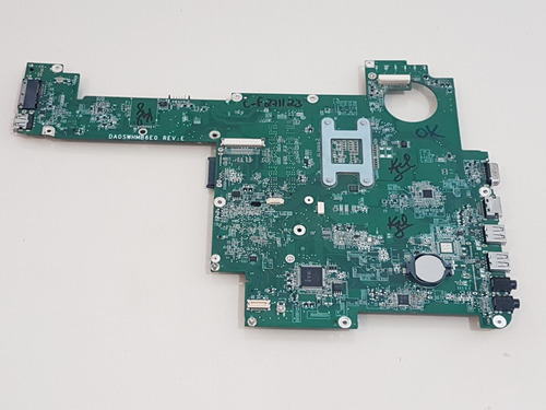Placa Mãe Da0swhmb6e0 + I3-2350m Para Itautec W7540 (Usado)