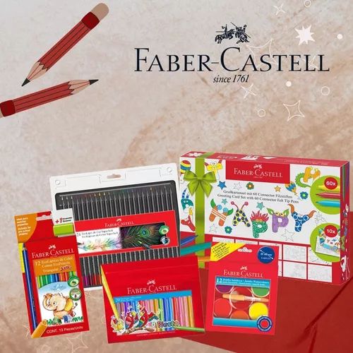 Plumones de Colores Faber Castell Fiesta Lavable 60 Pz