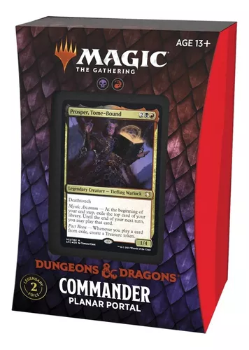 Juego de cartas caja de cartas wizard of the coast magic the gathering  dungeons & dragons adventures in the forgotten realms 4 mazos de commander  español — nauticamilanonline