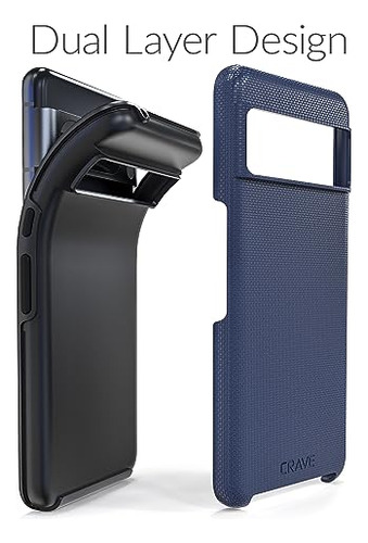 Funda Para Google Pixel 8 Pro Navy Dual Guard (dual Layer)