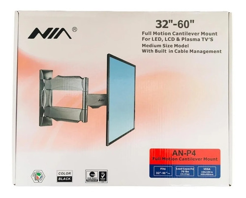 Soporte Para Tv Brazo North Bayou P4 32 A 58 Original