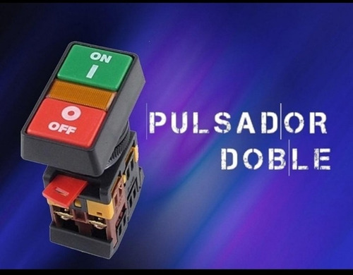 Pulsador Doble Mando Luminoso De 30mm