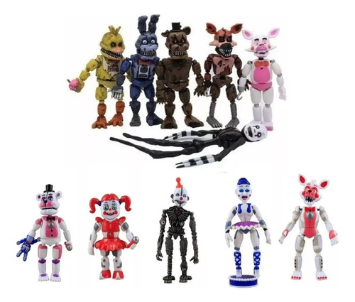 Juguetes Flexibles Fred Five Nights At Fnaf De 12 A 17 Cm