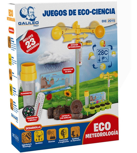Imagen 1 de 6 de Juego De Ciencia Eco Meteorología Agua Viento Galileo Italy