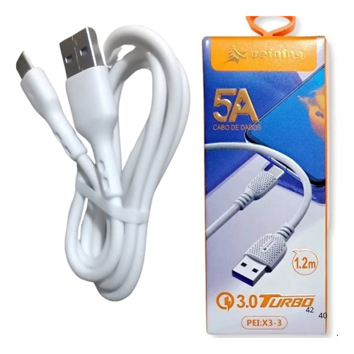 Cabo Usb Tipo C - Compatível Com Samsung S8 S9 S10 .