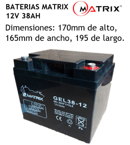 Bateria 12v 38ah Silla De Ruedas