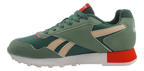 Zapatillas Reebok Lifestyle Hombre Glide Verde-rojo-bei Cli