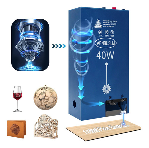 Módulo De Laser Cnc 40w Com Bomba De Sopro