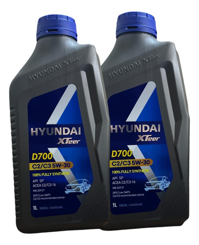 Aceite Motor Hyundai Xteer Sintético 5w-30 Ultra C3 Dpf 2lt