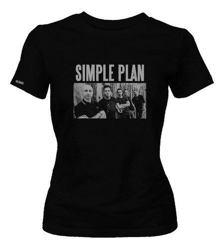 Camiseta Dama Mujer Simple Plan Banda Rock Dbo2