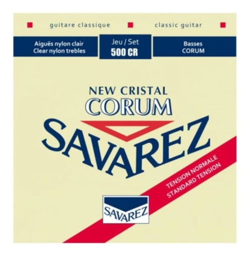 Encordado Clasica Savarez New Cristal Corum Rojo