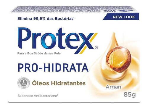 Sabonete Em Barra Pro Hidrata Argan 85g Protex