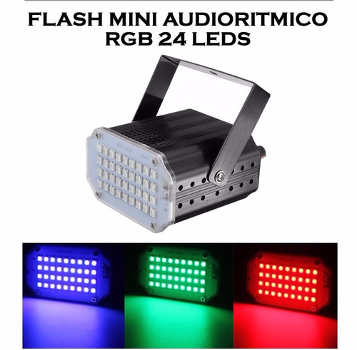 Flash Rgb Audioritmico Regulable Multicolor Calidad Eventos