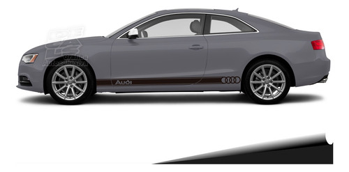 Calco Audi A5 2007 2011 Coupe Alm Juego Negro Mate