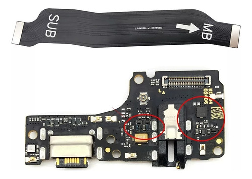 Placa De Carga Sub + Cabo Flex Flat Redmi Note 10 4g Com Nfe