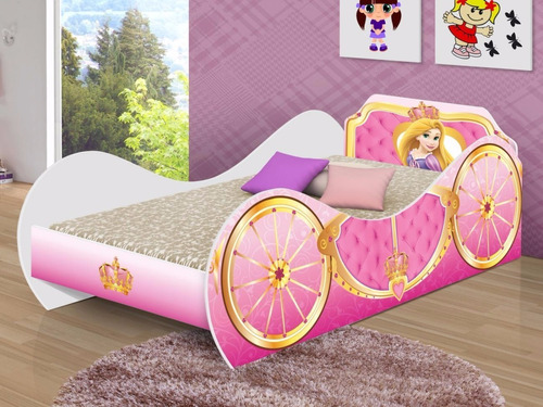 Mini Cama Infantil Carruagem Cindy-100% Mdf 