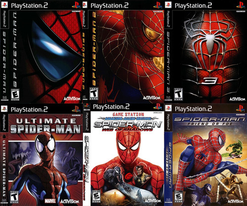Coleção Spider Man (homem Aranha) - Playstation 2