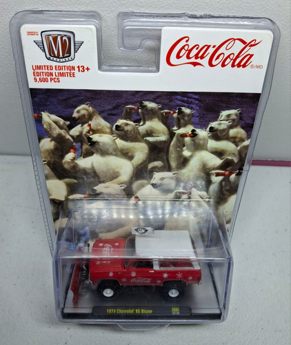 M2 Machines 1974 Chevrolet K5 Blazer Enjoy Coca Cola Rojo Rojo (Usado)