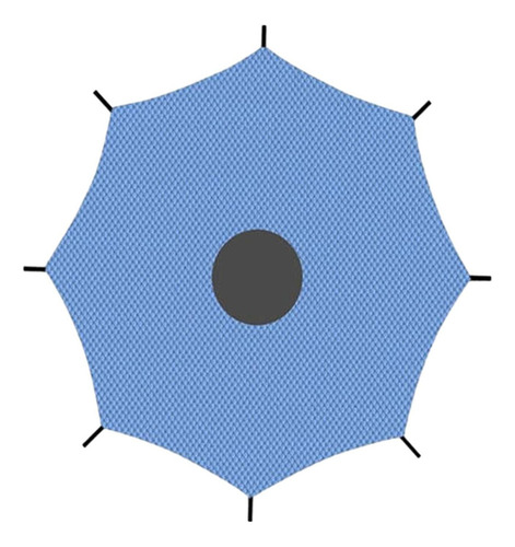 . Lona De Sombra Para Trampolín, Protección Solar 10 Pies