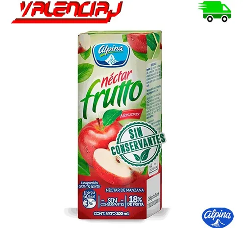 2 Alpina Frutto Nectar Jugos Surtidos 200ml X 24