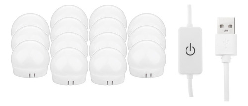 Li Luces Led De Espejo De Tocador, 14 Bombillas De Luz