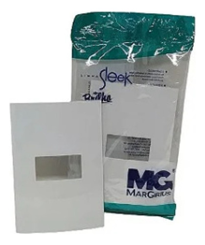 Placa 4x2 Cega, 1, 2 E 3 Postos + Suporte Margirius Sleek Br