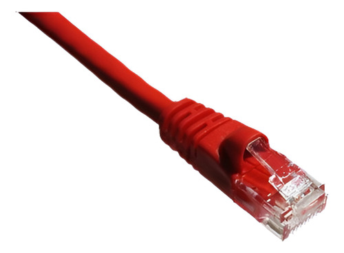 Axiom 100ft Cat5e 350mhz Patch Cable Molded Boot (rojo)