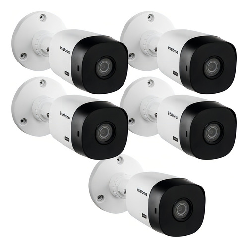 Kit 5 Câmera De Segurança Intelbras Vhl 1120 B Resolução 1mp