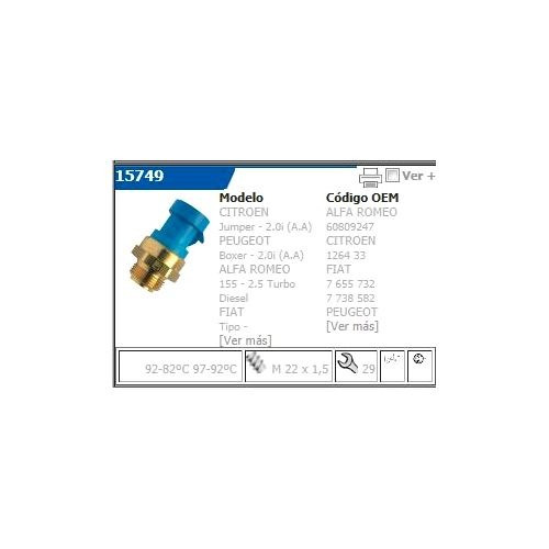 Bulbo Temperatura Electroventilador Fiat Uno 70 I.e.