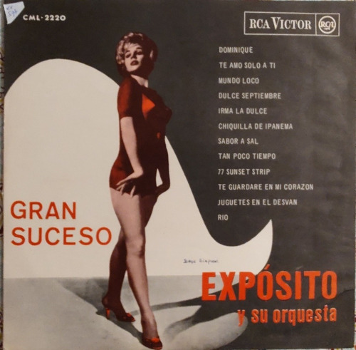 Vinilo Lp De Gran Suceso -  Exposito Y Su Orquesta (xx597