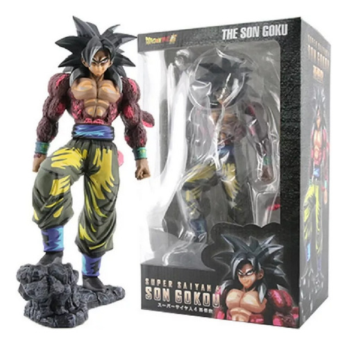 Figura Juguete Muñeco Dragon Ball Gt Goku Ssj4 Con Caja