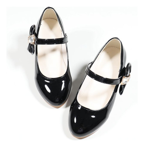Zapatos De Tacón Alto De Cristal Estilo Princesa Para Niñas
