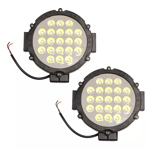 Faro Led Redondo 63w 21 Led Agro Off Road 12v 24v El Par