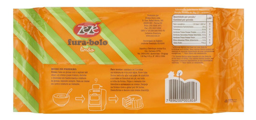 Kit C/ 2 Biscoito Champagne Fura-bolo Limao Zeze 180g
