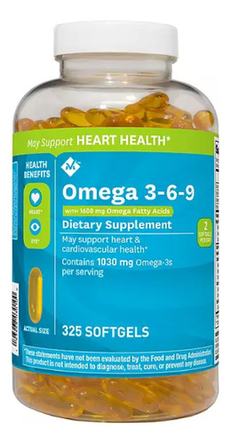 Omega 3-6-9 Salud Cardiovascular (325) Cápsulas Americano