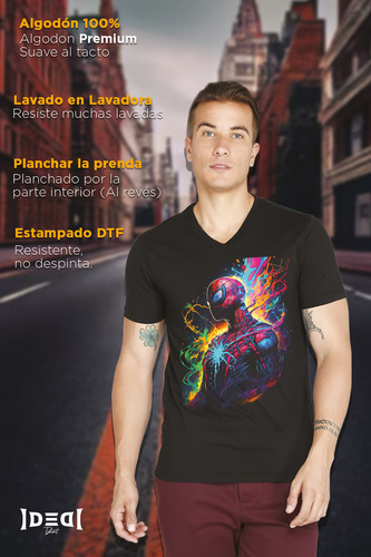 Playera Spider Man Caballero