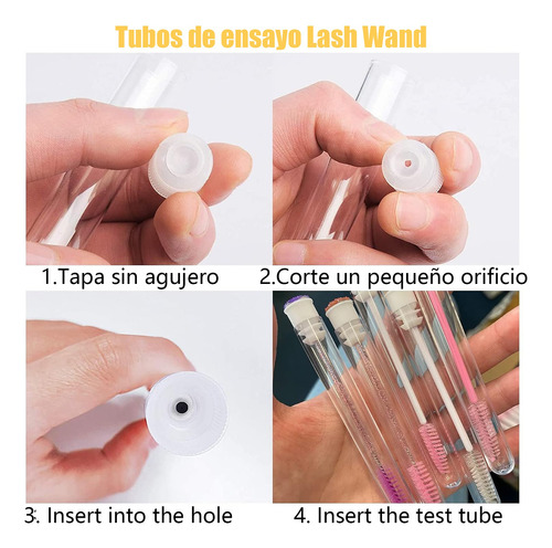 Tubos De Ensayo De Plástico 5ml 100 Piezas Con Accesorios
