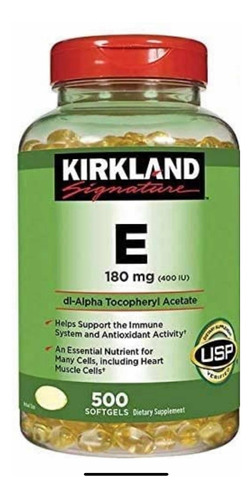 Vitamina E 400iu Kirkland X 500 Softgel