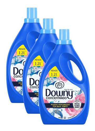 Kit 3 Amaciantes Downy Concentrado Brisa De Verão 3l