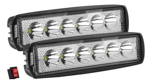 Par De Faros Led Osun Para Niebla Automotriz 18w Largos Jeep