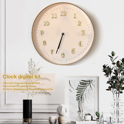 Kit De Numeración De Reloj Diy De 15 Piezas, Reloj De Pared