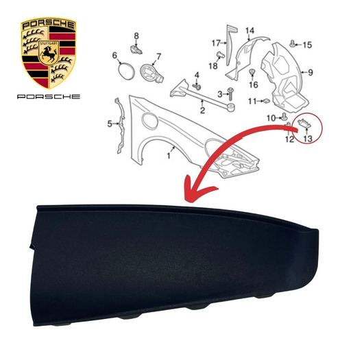 Duto De Ar Da Porsche Boxster 2013-2015 (99150479100)