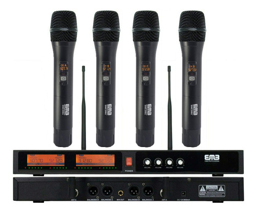 Sistema De Micrófono Inalámbrico Emc Emic2500 Conjunto De Mi