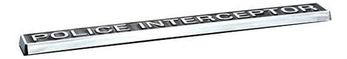 Embroom Police Interceptor Emblem 3d Emblems Trunk Nameplate