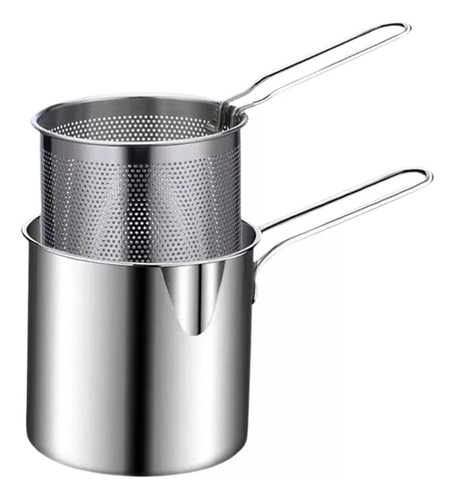 Olla Profunda Con Cesta Para Freír Muslos De Pollo/chuletas