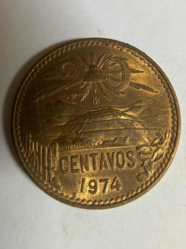 Moneda De Mexico De 20 Centavos De 1974 Envio Gratis