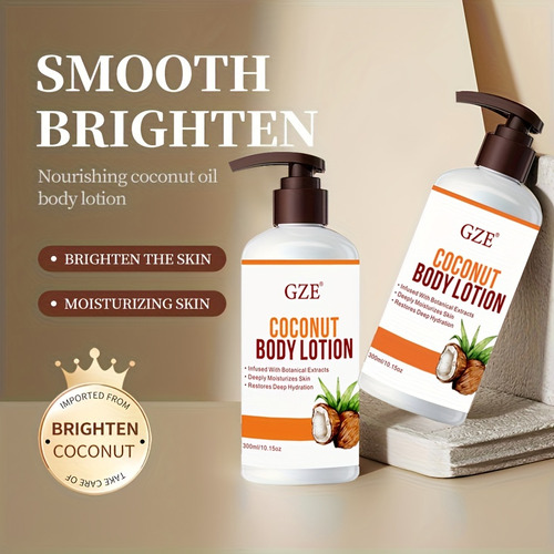 Loción Corporal Hidratante Con Fórmula De Aceite De Coco Gze
